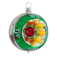 8 cm Reflex-Kugel, retro Sortiment retro grün 8 cm Reflex-Kugel, retro Sortiment retro grün