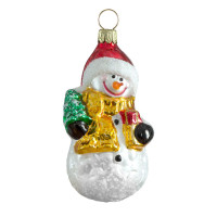 Schneemann mit Baum und Geschenk Schneemann mit Baum und Geschenk